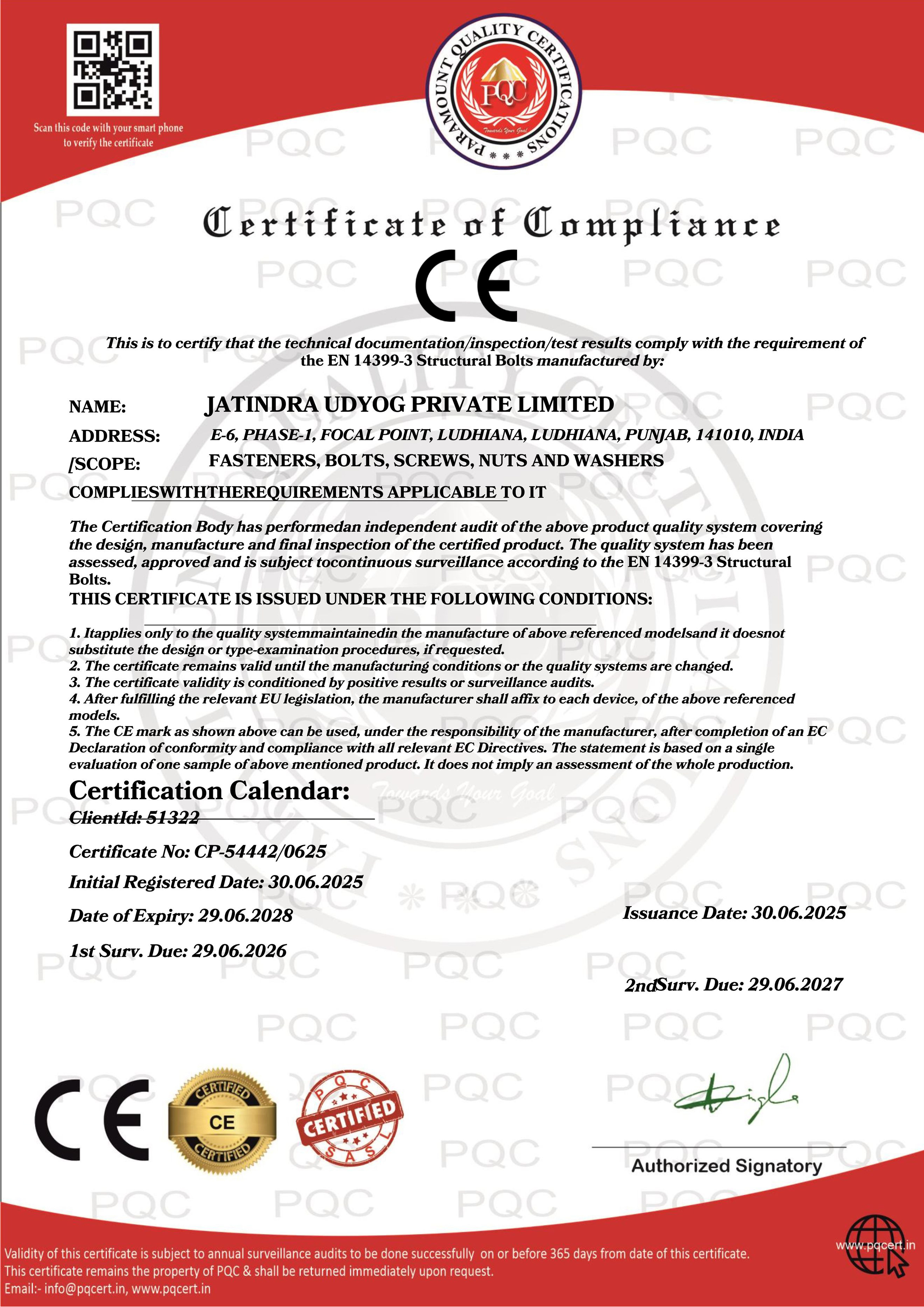 Certificate of Compliance